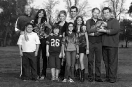 Modern Family black and white poster