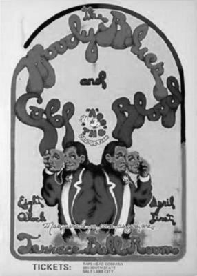 Moody Blues black and white poster