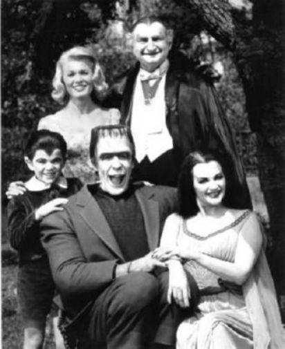 Munsters Poster Black and White Mini Poster 11