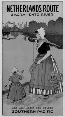 Netherlands Routes Poster Black and White Poster 27"x40" The Poster Depot