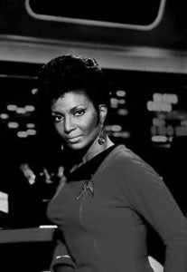 Nichelle Nichols black and white poster