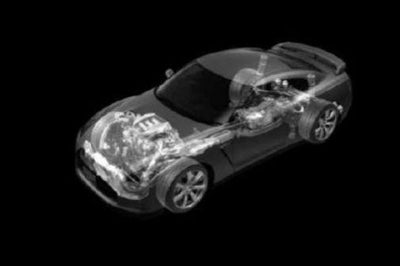 Nissan Gtr Cutaway poster tin Metal Print Wall Art