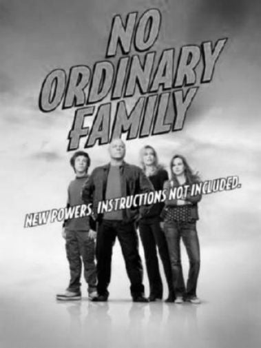 No Ordinary Family Poster Black and White Mini Poster 11