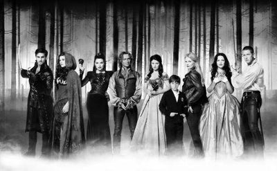 Once Upon A Time black and white poster