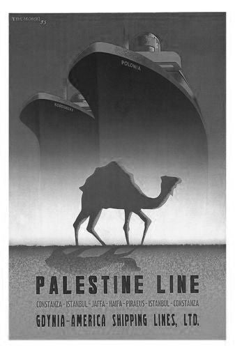 Steamship Advertising Poster Black and White Mini Poster 11"x17" | The Poster Depot The Poster Depot