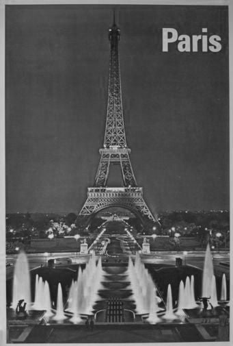 Paris poster Black and White poster for sale cheap United States USA