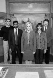 Parks And Recreation Poster Black and White Mini Poster 11"x17"