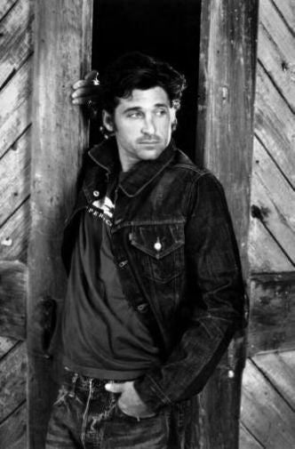 Patrick Dempsey black and white poster