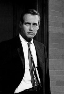 Paul Newman black and white poster