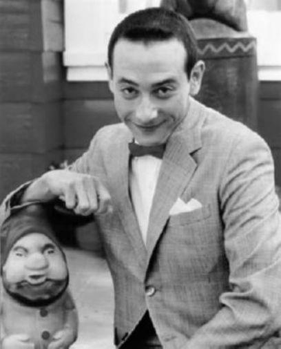 Pee Wee Herman black and white poster