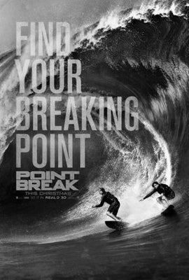 Point Break Black and White Poster 24x36 The Poster Depot