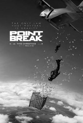 Point Break Black and White Poster 24x36 The Poster Depot