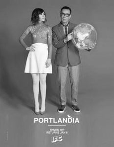 Portlandia Poster Black and White Mini Poster 11"x17"