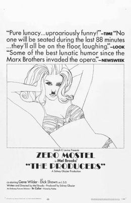Producers Poster Black and White Poster 16x24 The Poster Depot