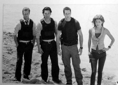 Hawaii Five 0 black and white poster