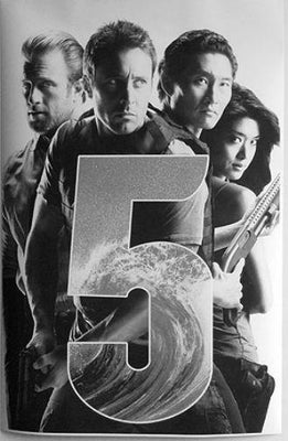 Hawaii Five 0 black and white poster