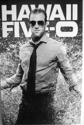 Hawaii Five 0 black and white poster