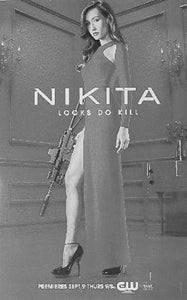 Nikita black and white poster