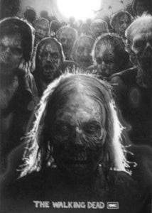 Walking Dead black and white poster