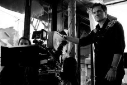 Quentin Tarantino black and white poster