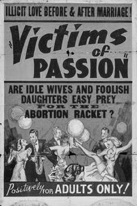 Female Exploitation black and white poster