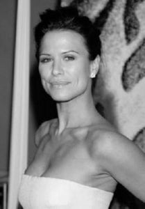 Rhona Mitra black and white poster