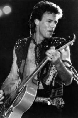Rick Springfield black and white poster