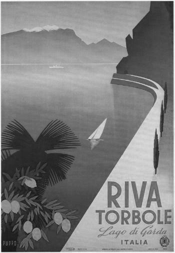 Italism Tourism black and white poster