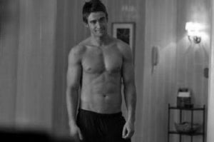 Robert Buckley black and white poster