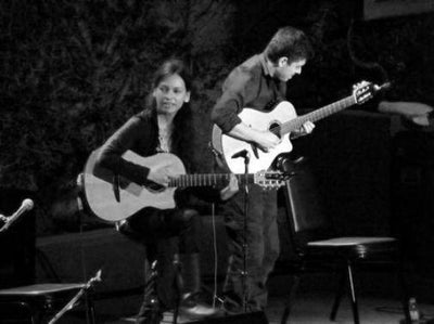 Rodrigo Y Gabriela black and white poster