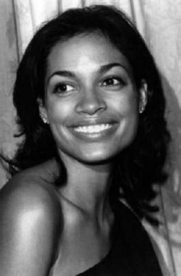 Rosario Dawson black and white poster
