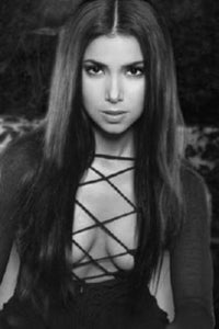 Roselyn Sanchez black and white poster