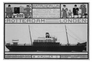 Steamship Advertising Poster 11x17