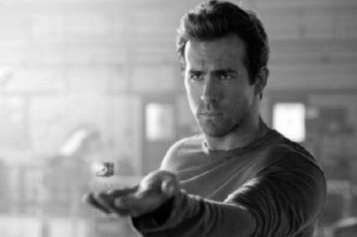 Ryan Reynolds black and white poster