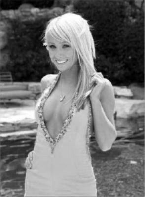 Sara Jean Underwood black and white poster