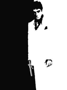 Scarface black and white poster