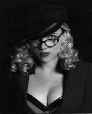 Scarlett Johansson Poster Black and White Mini Poster 11"x17"