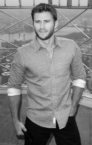 Scott Eastwood black and white poster