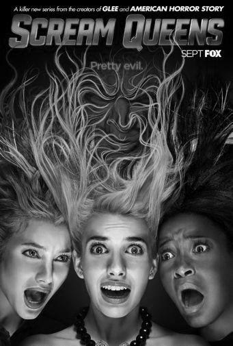 Scream Queens black and white poster