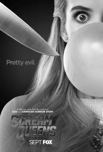 Scream Queens black and white poster