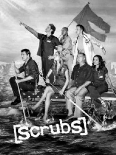 Scrubs Poster Black and White Poster On Sale United States