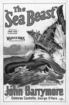 Sea Beast Black and White Poster 24x36 The Poster Depot