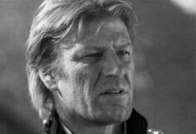 Sean Bean black and white poster