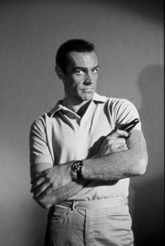 Sean Connery black and white poster