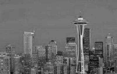 Seattle Skyline poster tin sign Wall Art