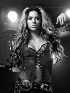 Shakira Poster Black and White Mini Poster 11"x17"