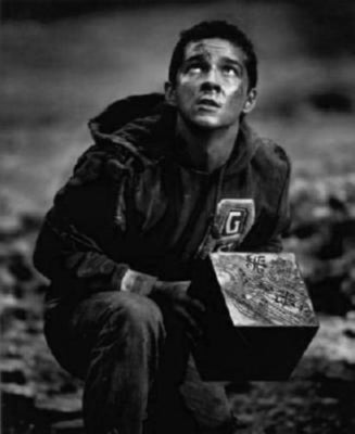 Shia Lebeouf Poster Black and White Mini Poster 11"x17"