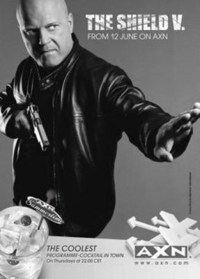 Shield Poster Black and White Mini Poster 11"x17"