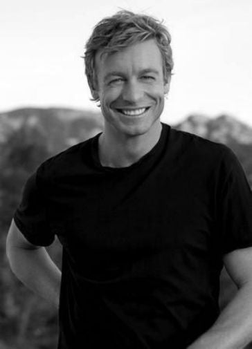 Simon Baker Poster Black and White Mini Poster 11