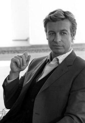 Simon Baker Black and White Metal Poster Choose Style The Poster Depot